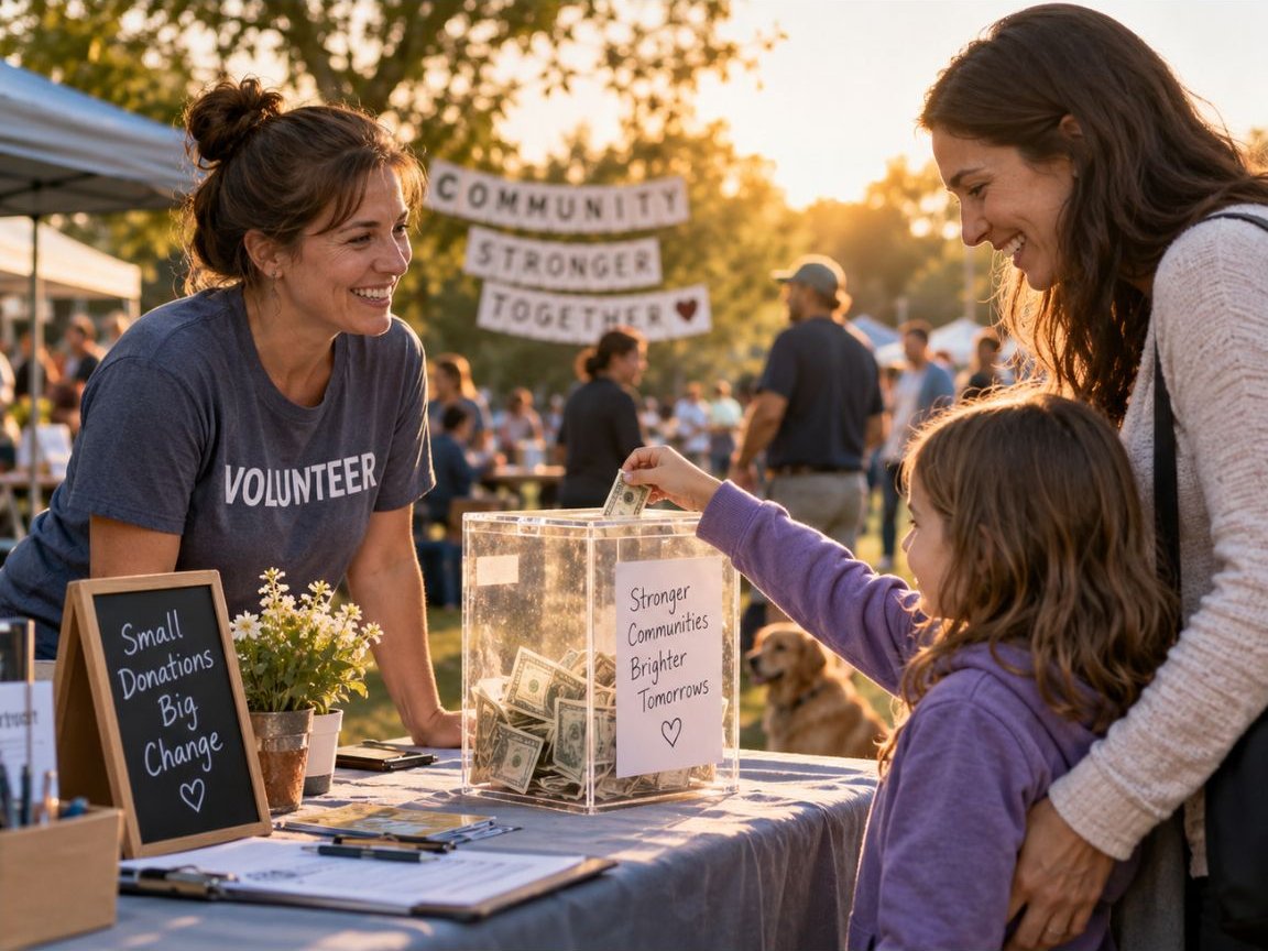 Volunteers at a FundGuru fundraiser